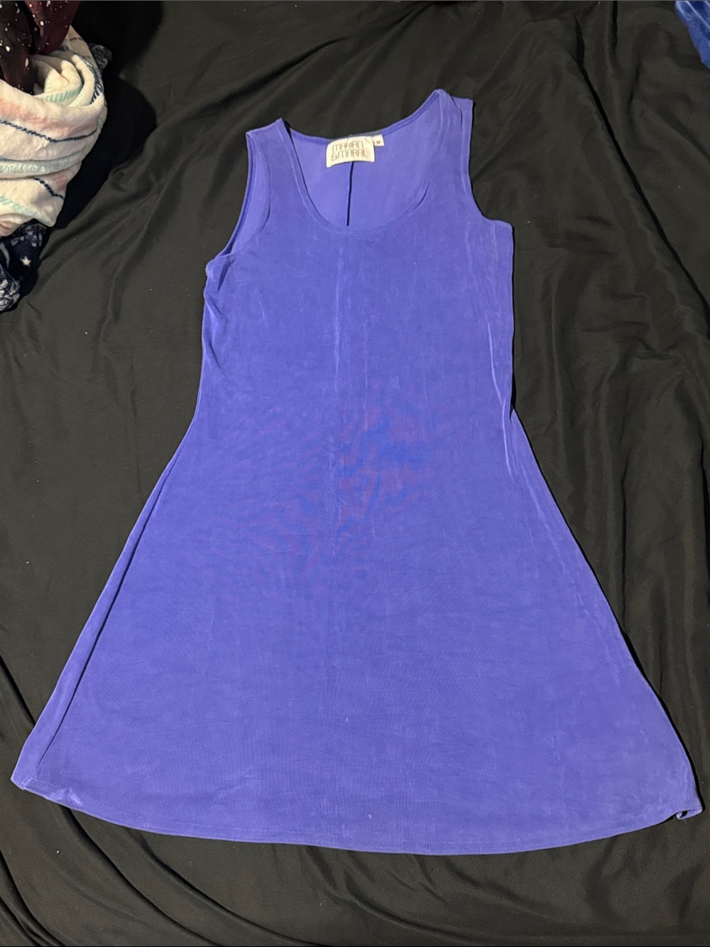 Sleeveless Royal Blue Swing Mini Dress